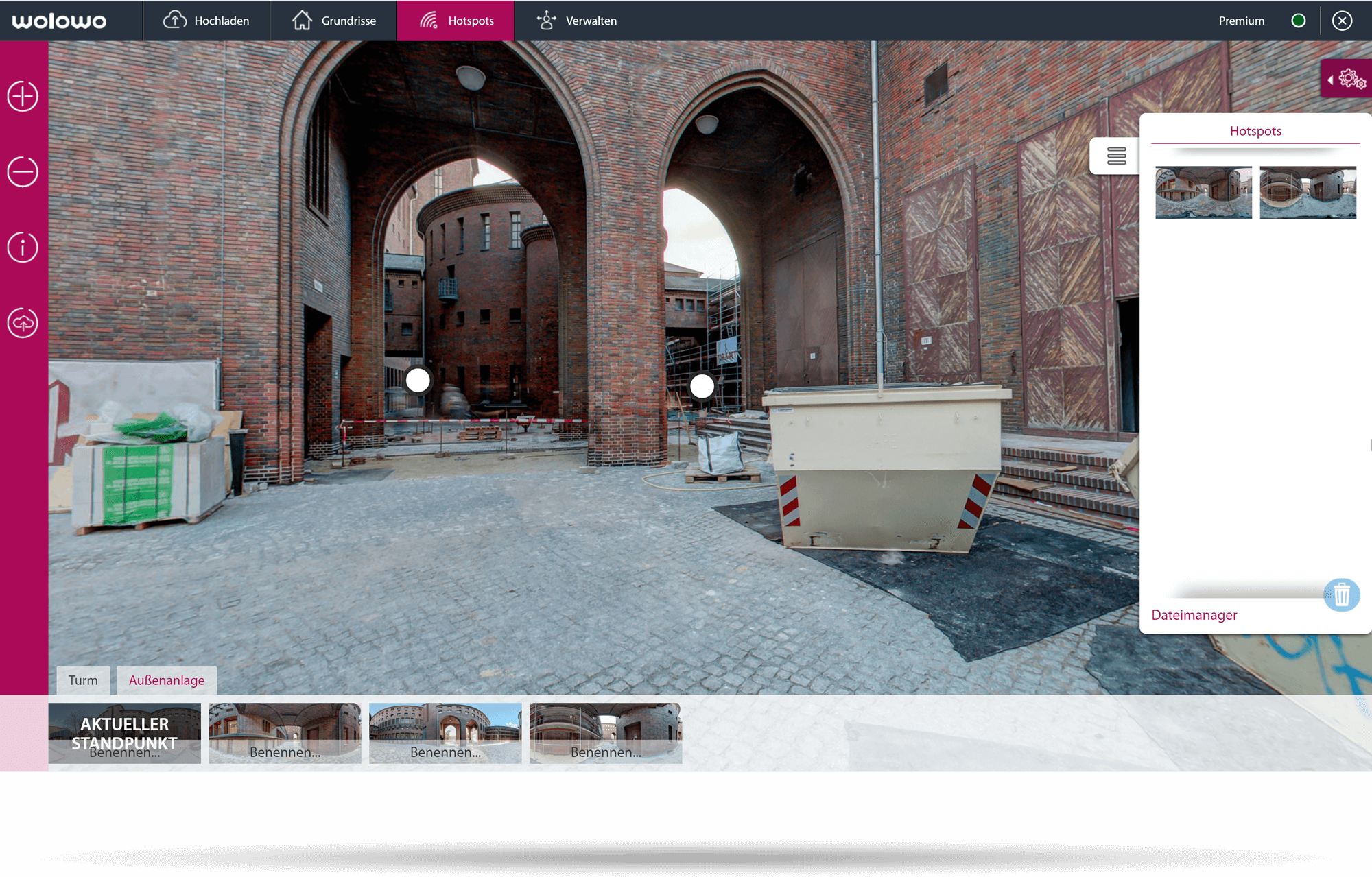 Virtual tour preview image construction