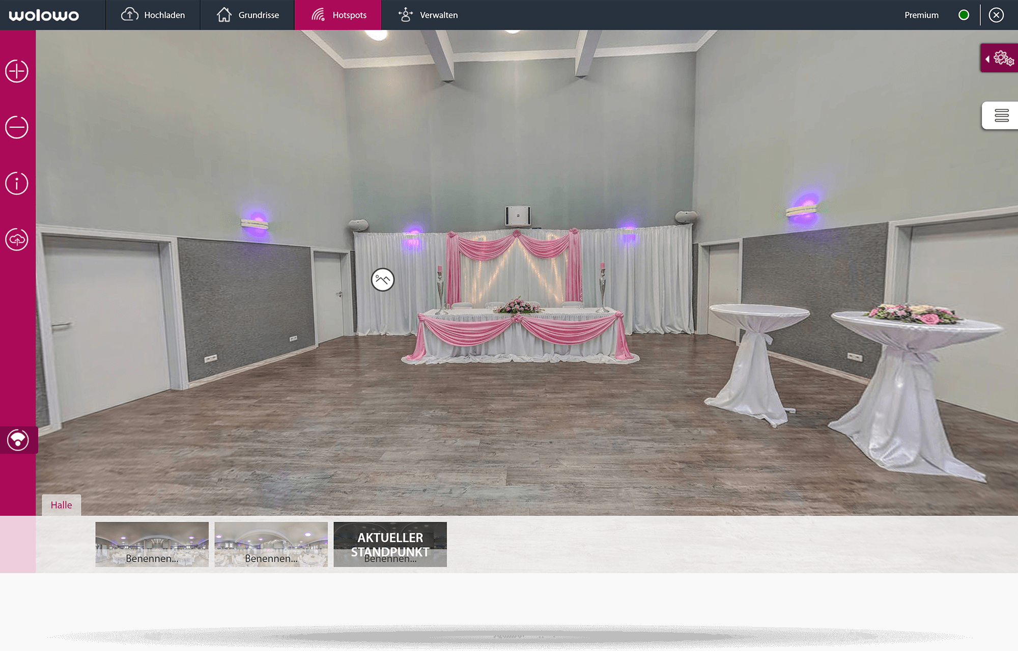 Virtual tour preview image event location