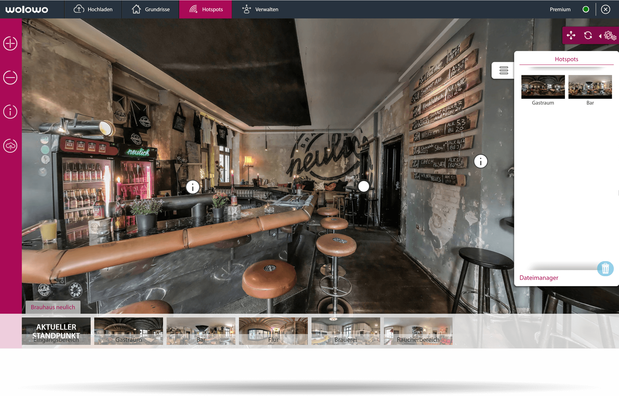 Virtual tour preview image gastronomy